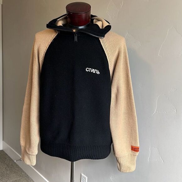 Heron Preston Reverse CTNMB Knit Hoodie - Picture 7 of 15
